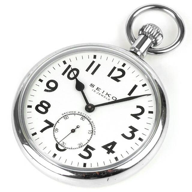 SEIKO 懐中時計 SEIKO（セイコー） 中古 SEIKO 24型 手巻き 懐中時計 ケース付き