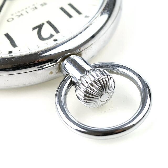 セイコー 懐中時計 鉄道時計 手巻き17JEWELS　SEIKO 稼働品 SEIKO（セイコー） 中古 SEIKO 24型 手巻き 懐中時計 ケース付き