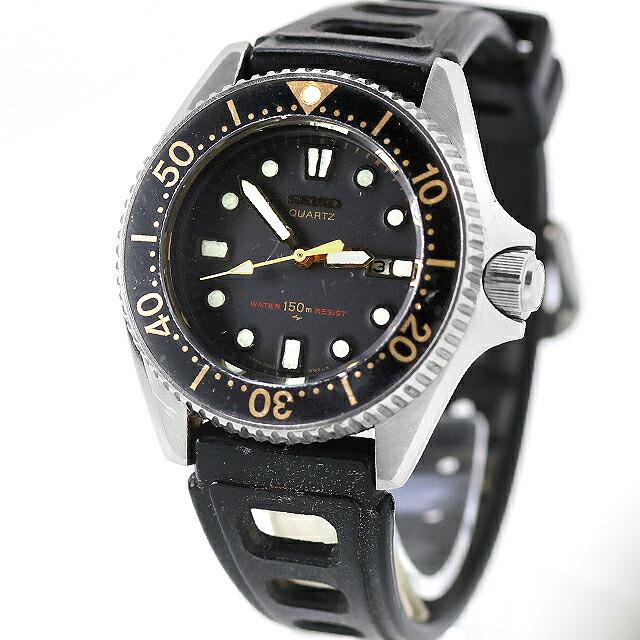 ８０'s　セイコー ダイバー １５０m 　クオーツ　メンズボーイズ　稼働品 SEIKO（セイコー） 中古 バンド訳あり ダイバー 150m ボーイズ