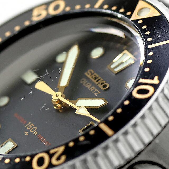 ８０'s　セイコー ダイバー １５０m 　クオーツ　メンズボーイズ　稼働品 SEIKO（セイコー） 中古 バンド訳あり ダイバー 150m ボーイズ