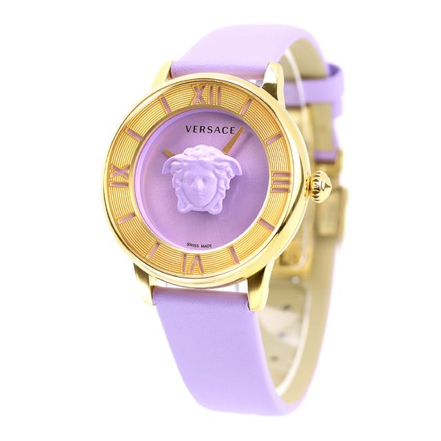 ヴェルサーチ ラ メデューサ クオーツ 腕時計 ブランド レディース VERSACE VE2R00522 アナログ パープル スイス製の画像