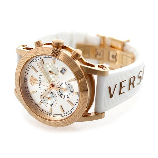 ヴェルサーチ 時計 スポーツテック クロノグラフ 40mm メンズ レディース 腕時計 ブランド VELT01321 シルバー ホワイト