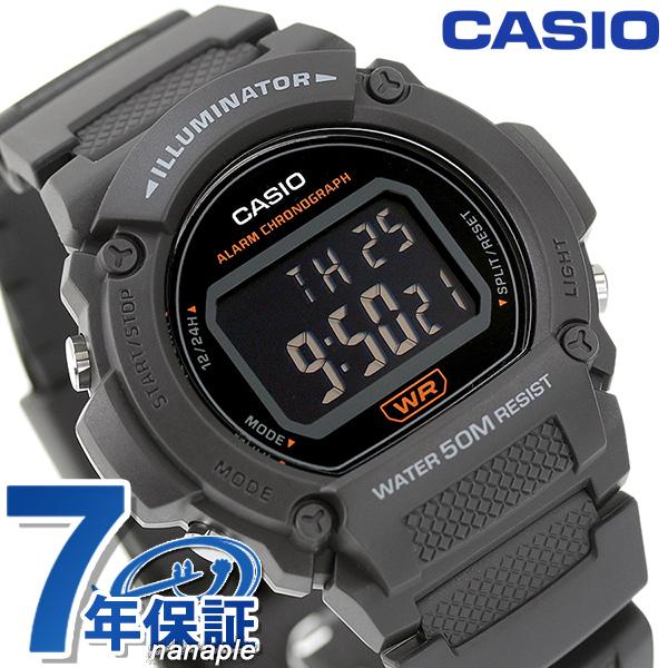 CASIO [正規販売店] カシオ 腕時計 チープカシオ チプカシ 海外モデル メンズ 信頼 W-219H-8BVDF レディース 時計 ブラック×グレー