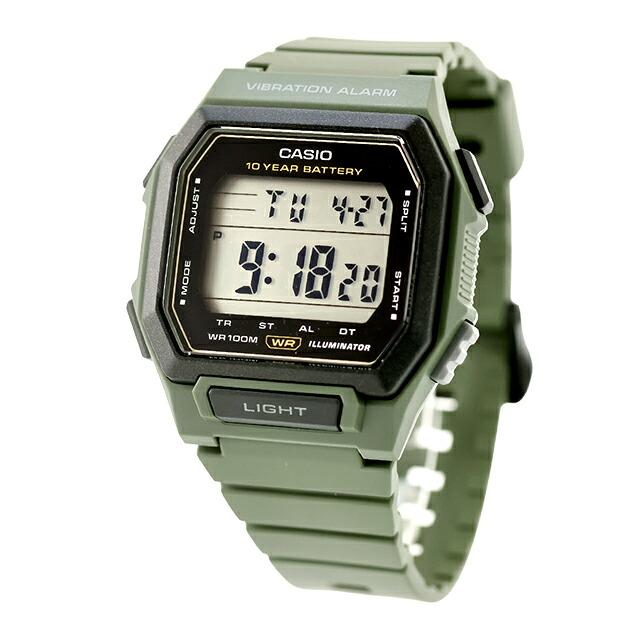 CASIO クォーツ 腕時計 アナデジ ライトグリーン 本体 箱付き CASIO（カシオ） チープカシオ CASIO STANDARD クォーツ 電池式 W-738H
