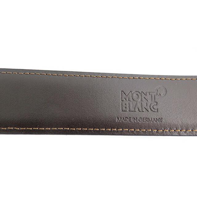 MONTBLANC（モンブラン） メンズ ベルト 38157 シルバー ブラック 