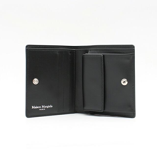 Maison Margiela 二つ折り財布 黒 Maison Margiela（メゾンマルジェラ） 二つ折り財布 二折財布 ミニ