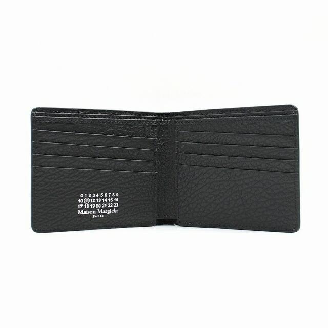 メゾンマルジェラ MAISON MARGIELA 二つ折り財布 SA1UI0016P4455T8013 メンズ レディース ブラックの画像