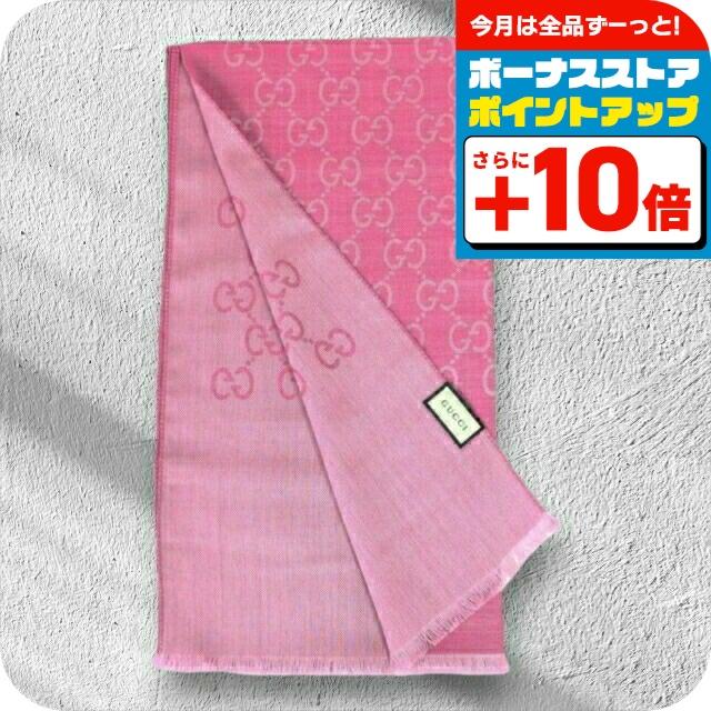 GUCCI グッチ マフラー ストール GGロゴ GG グッチ ストール マフラー GUCCI シルク入り GG柄 大判45