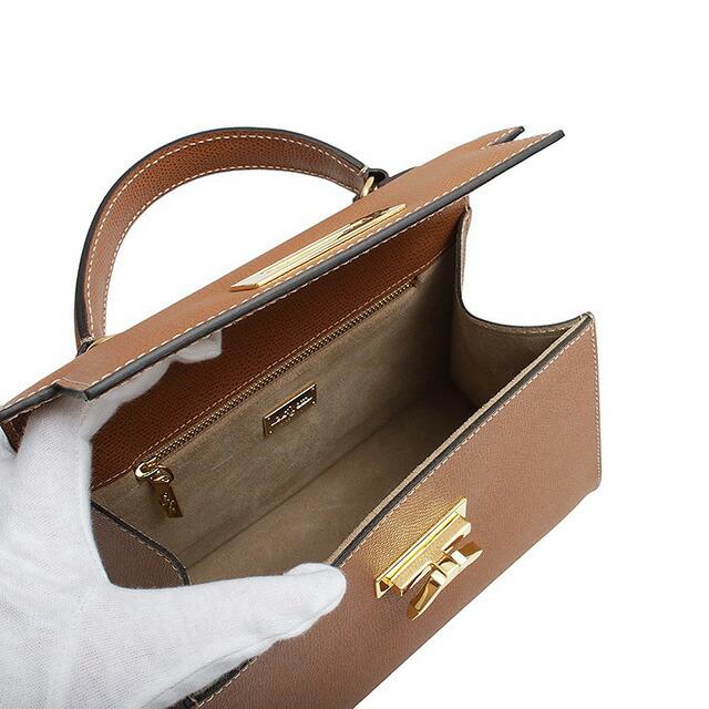 CARBOTTI 4/5さらに+10倍 カルボッティ GRETA ハンドバッグ 245-TAN  