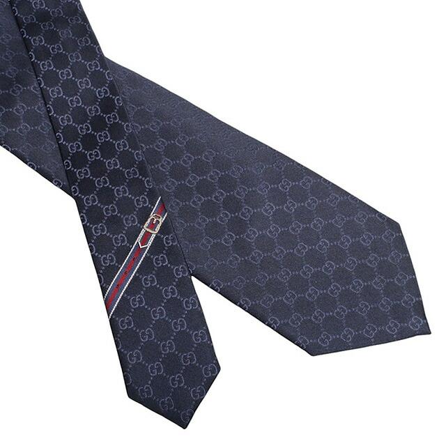 GUCCI（グッチ） ネクタイ 456520-4B002-4168 メンズ ネイビー