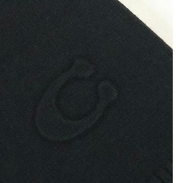 COACH（コーチ） COACH EMBOSSED KNIT MUFFLER マフラー CCL86-BLK