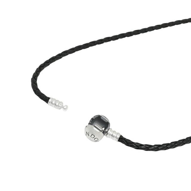 PANDORA（パンドラ） PANDORA Moments Double Black Leather Bracelet