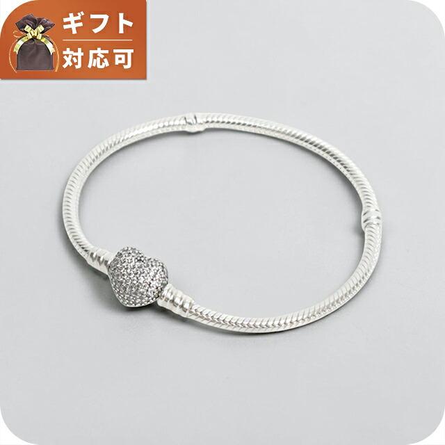 PANDORA（パンドラ） PANDORA Moments Sparkling Heart & Snake Chain