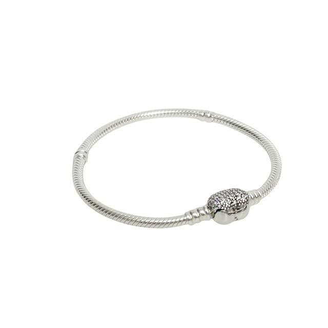 PANDORA（パンドラ） PANDORA Moments Sparkling Heart & Snake Chain