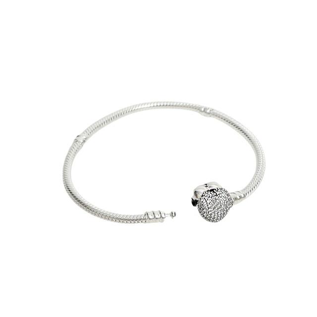 PANDORA（パンドラ） PANDORA Moments Sparkling Heart & Snake Chain