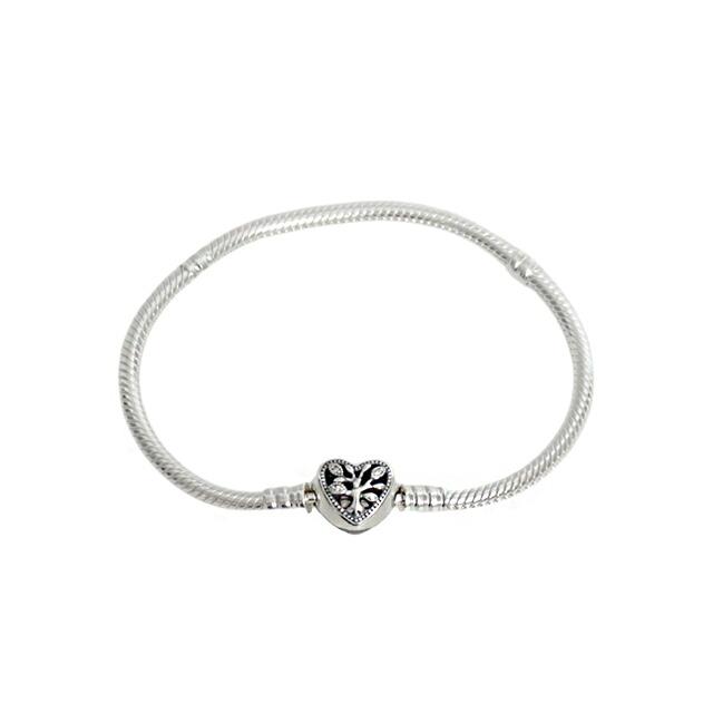 PANDORA（パンドラ） PANDORA Family Tree Heart Clasp Snake Chain