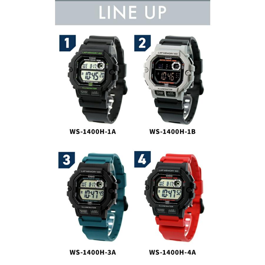 CASIO（カシオ） チープカシオ クォーツ 電池式 WS-1400H 海外モデル