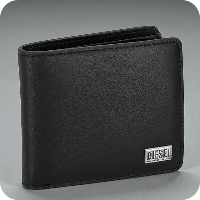 DIESEL二つ折り財布 黒 並行輸入品】ディーゼル DIESEL 二つ折り財布 X10420-PR227-T8013