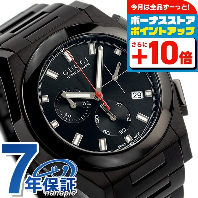 GUCCI クロノグラフ ブラック GUCCI グッチ 101M クロノグラフ ブラックダイヤモンド 腕時計