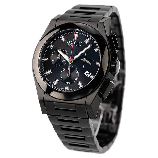 GUCCI グッチ時計 腕時計 パンテオン クロノグラフ オールブラック GUCCI（グッチ） 時計 メンズ 腕時計 ブランド パンテオン クロノ