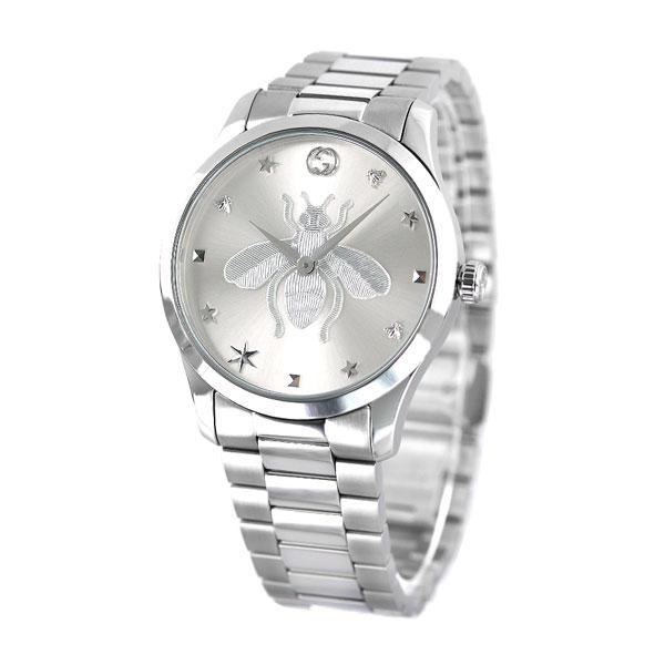 グッチ 時計 メンズ レディース 腕時計 蜂 YA1264126 GUCCI G-TIMELESS 腕時計 シルバーの画像