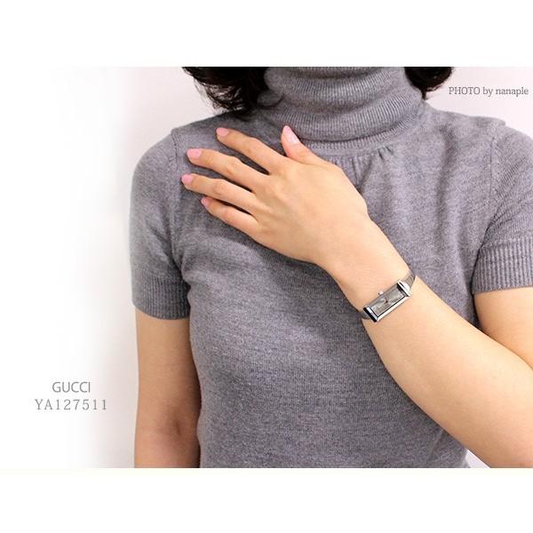 GUCCI アナログ腕時計 グレー/シルバー/ゴールド GUCCI（グッチ） Gフレーム クオーツ 腕時計 ブランド レディース