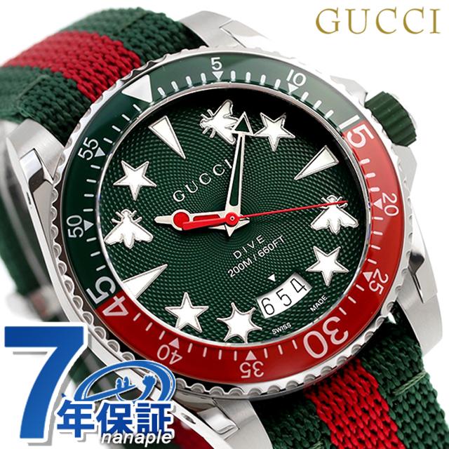 グッチ ダイヴ クオーツ 腕時計 ブランド メンズ 蜂 GUCCI YA136339 アナログ グリーン レッド 赤 スイス製 : ya136339  : 腕時計のななぷれ - 通販 - Yahoo!ショッピング