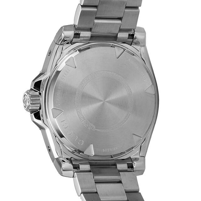 未使用 GUCCI シルバー 金属ベルト 時計 グッチ 時計 ユニセックス G-タイムレス YA126444 マザーオブパール