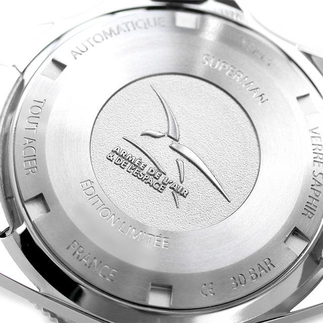 イエマ 腕時計 ブランド スーパーマン FAF サーチ＆レスキュー メンズ 自動巻き 機械式 限定モデル YEMA YAA22-39-GMS ブルー フランス製｜nanaple｜06