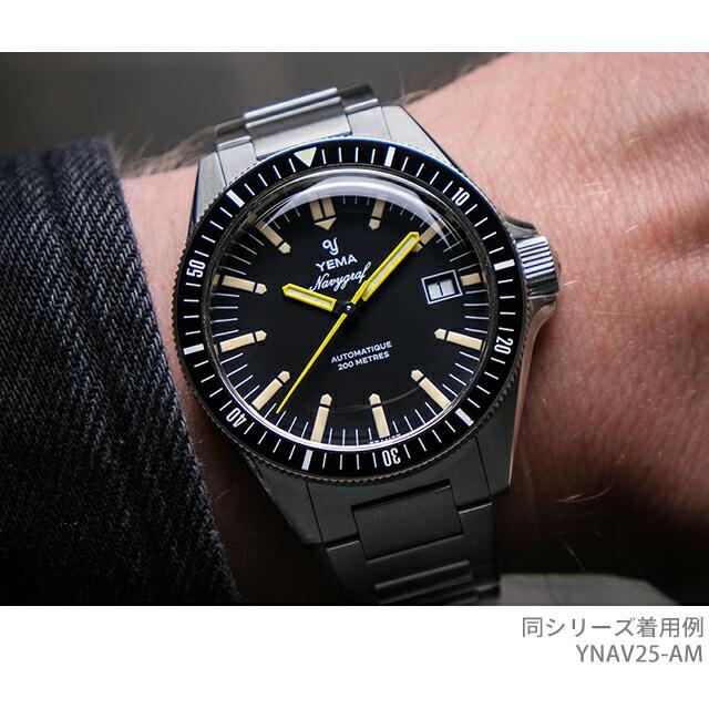 イエマ ネイビーグラフヘリテージ2025 自動巻き 腕時計 ブランド