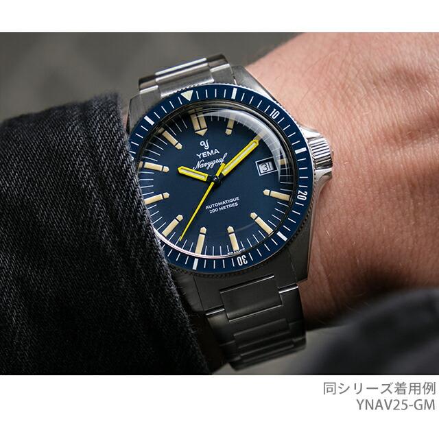 イエマ ネイビーグラフヘリテージ2025 自動巻き 腕時計 ブランド