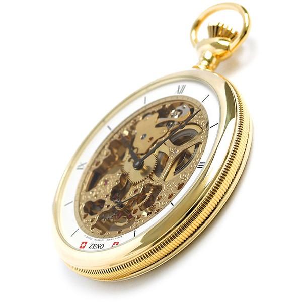 本日さらに+6倍 ゼノウォッチ ZENO WATCH 懐中時計 スケルトン スイス  