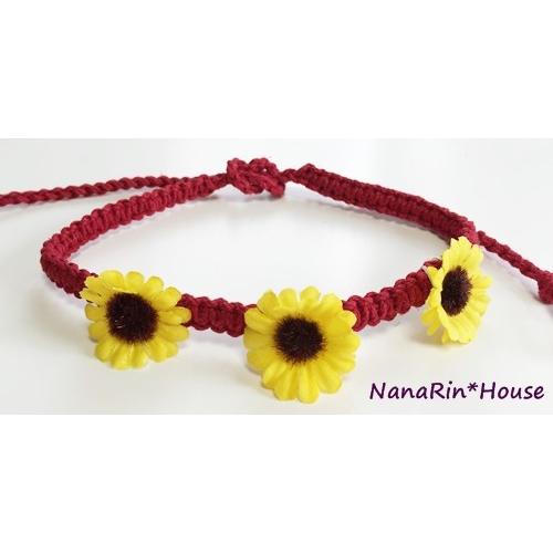 mili★★ひまわりDXチョーカー ご予約】ひまわりシュシュチョーカー | m@rihana