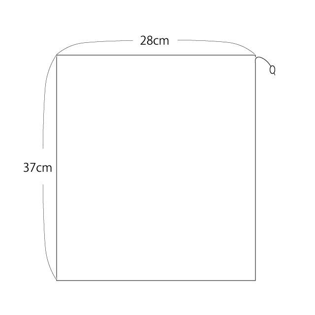 巾着袋　かわいい刺繍入　ベトナム雑貨　薄オレンジ　Petit Linge |  | 01