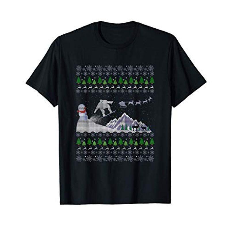 面白いクリスマスプレゼント 醜いクリスマスセータースノーボード Tシャツ ななさだ 通販 Yahoo ショッピング