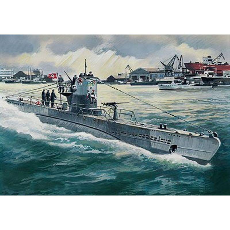 2021最新のスタイル ICM 1/144 プラモデル ICS010 ドイツ軍UボートIIタイプB型潜水艦1943年 船、ボート