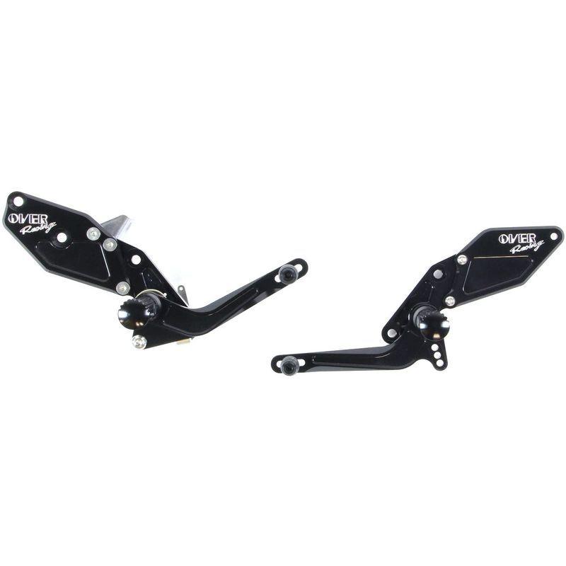 オーヴァーレーシング(OVERRACING)バックステップ 4POSITION ブラック ペダル可動部ベアリング仕様 ZRX1200 DAE|nanasada|02