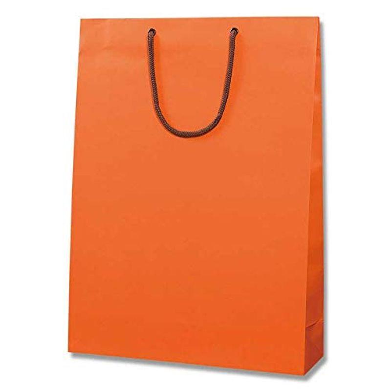 正規激安 業務用紙袋 手提げ袋 ブライトバッグ G2 Dオレンジ(マットPP貼り) 50枚セット その他ラッピング用品