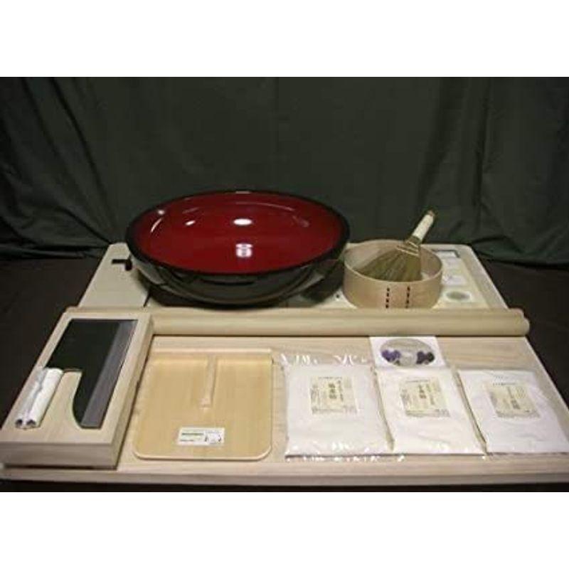 48センチこね鉢 30センチ包丁 L判そば打ち道具一式 フルイ 粉ホーキ そば粉セット キッチン 台所用品 極上石臼一本挽き そば打ちセット Teto53 パスタ 製麺用品 調理器具 ななさだ