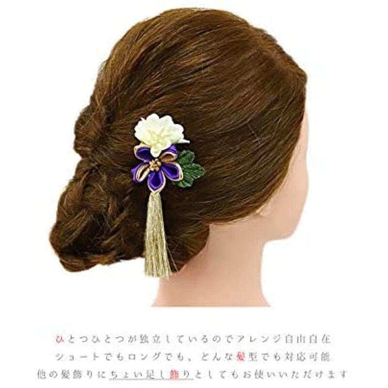 髪飾り 成人式 花 振袖 前撮り ドレス 袴 2点セット 赤 紫 白 オ髪型 ヘアスタイル ヘアアレンジ ドライフラワー No 9 5028 ななさだ 通販 Yahoo ショッピング