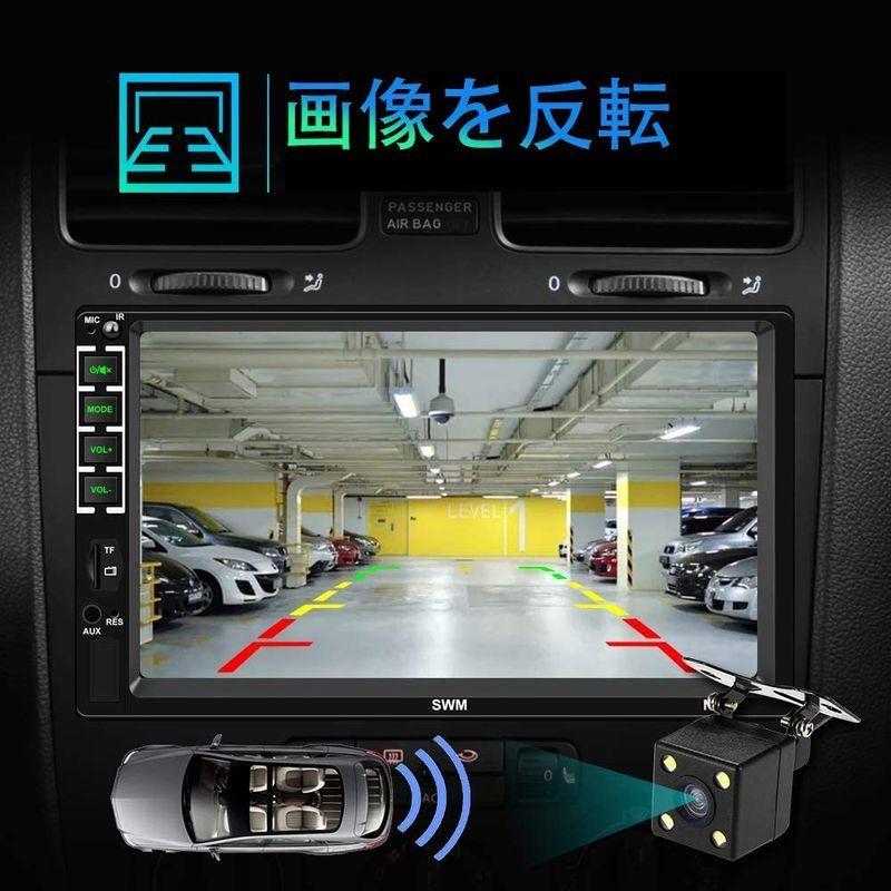 注文割引 ダブルディンカーステレオ7 容量性タッチスクリーンbluetoothカーmp5プレーヤーfmラジオ受信機とusb Aux入力 Sdカード デジタルオーディオプレーヤー