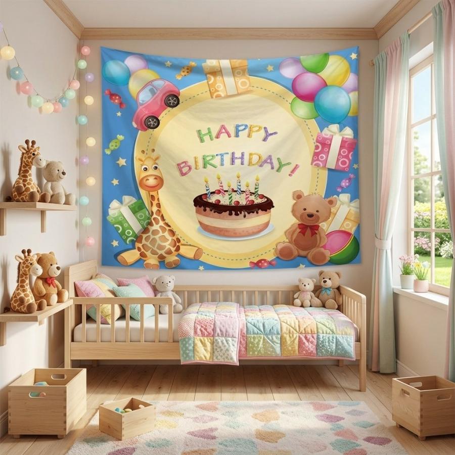 タ様確認ページ　誕生日飾り タペストリー 誕生日 おしゃれ壁掛け 背景布 装飾布 大きい 厚手 大判