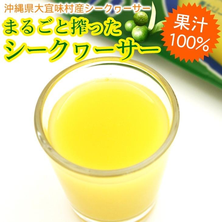 沖縄海星物産】まるごと搾ったシークワーサー 500ml 果汁100％ 青切り