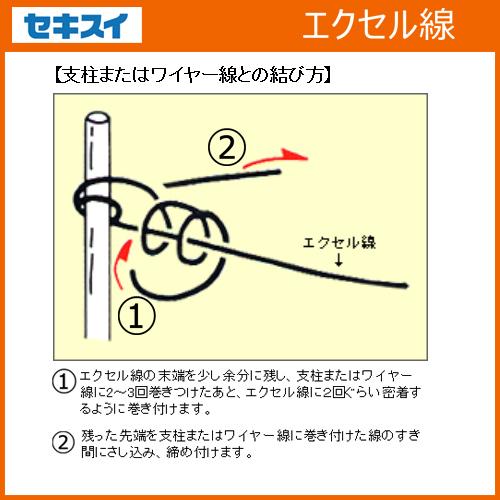 積水樹脂商事 セキスイ】結束線 エクセル線【＃14×100m 小巻 Φ2ミリ