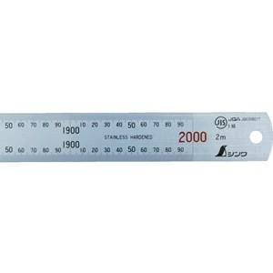 【大型送料適用商品】【シンワ測定】測量用品 直尺 シルバー【200CM】