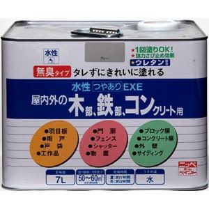 ニッぺ 水性つやありEXE 1．6L ライトグリーン HSU114−1