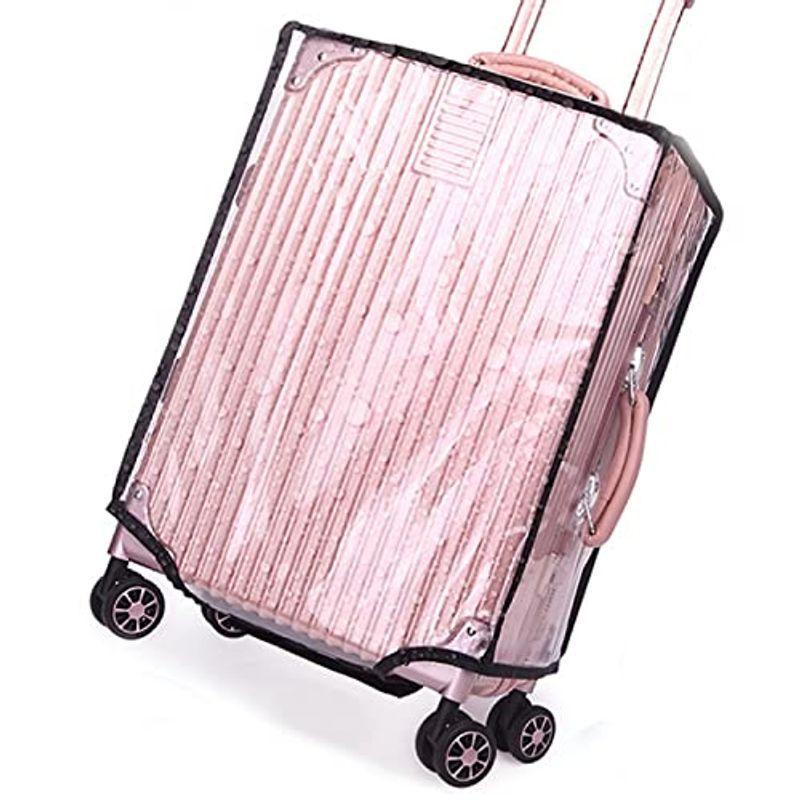 (pomaikai) スーツケース カバー 透明 防水 雨カバー 傷防止 機内持ち込みサイズ キャリーケース ビニール (XXL(30インチ