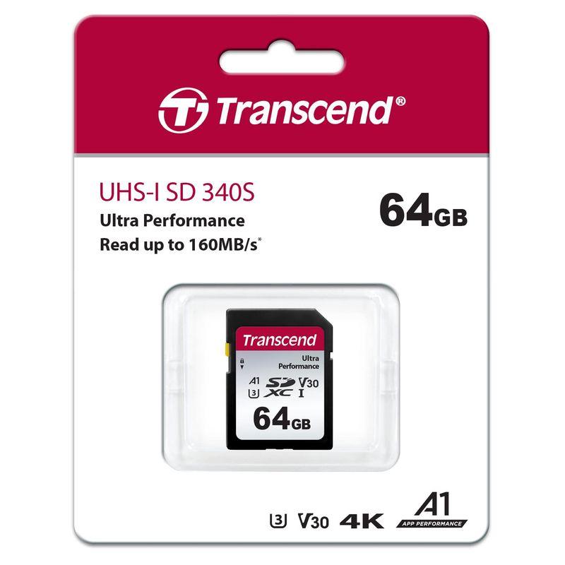 Transcend SDXCカード 64GB UHSI U3 V30 A1 TS64GSDC340S 20231223042919