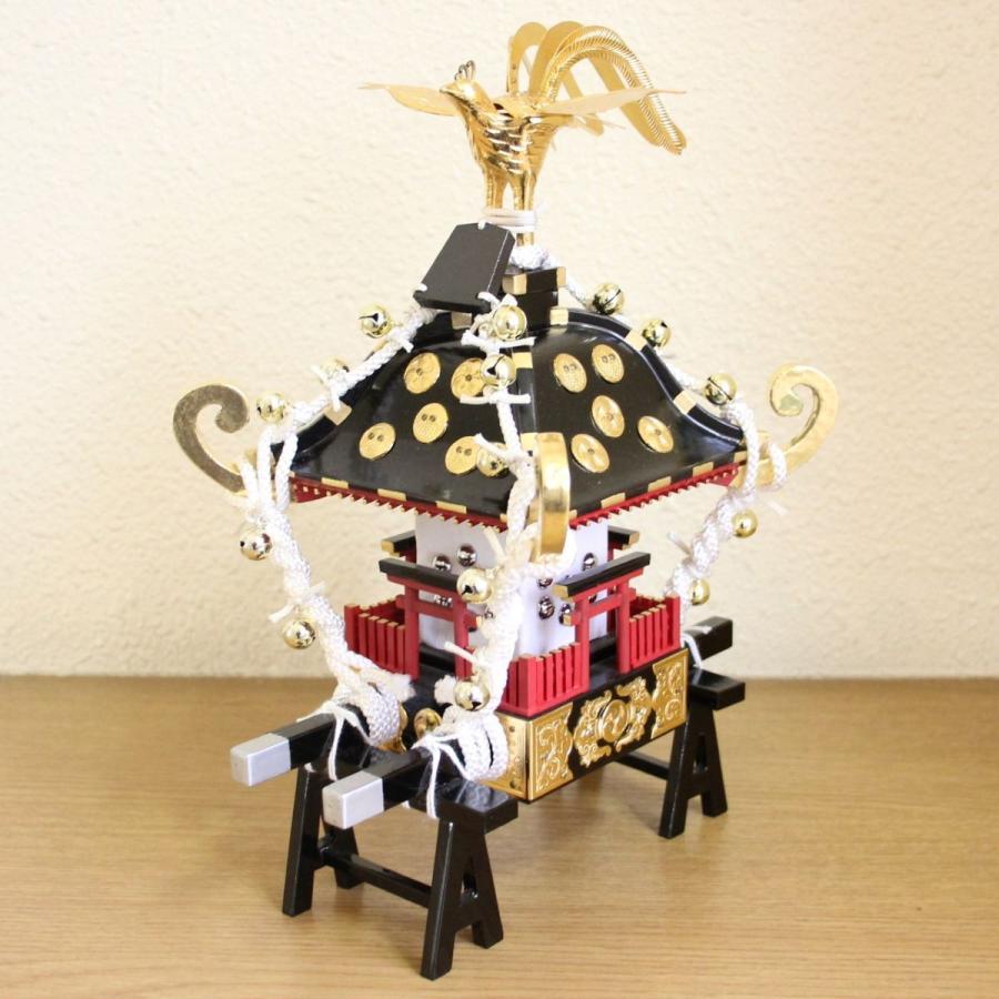 飾り神輿三社型 台輪寸法7,7cmX7,7cm 飾り・ディスプレー・お祭り