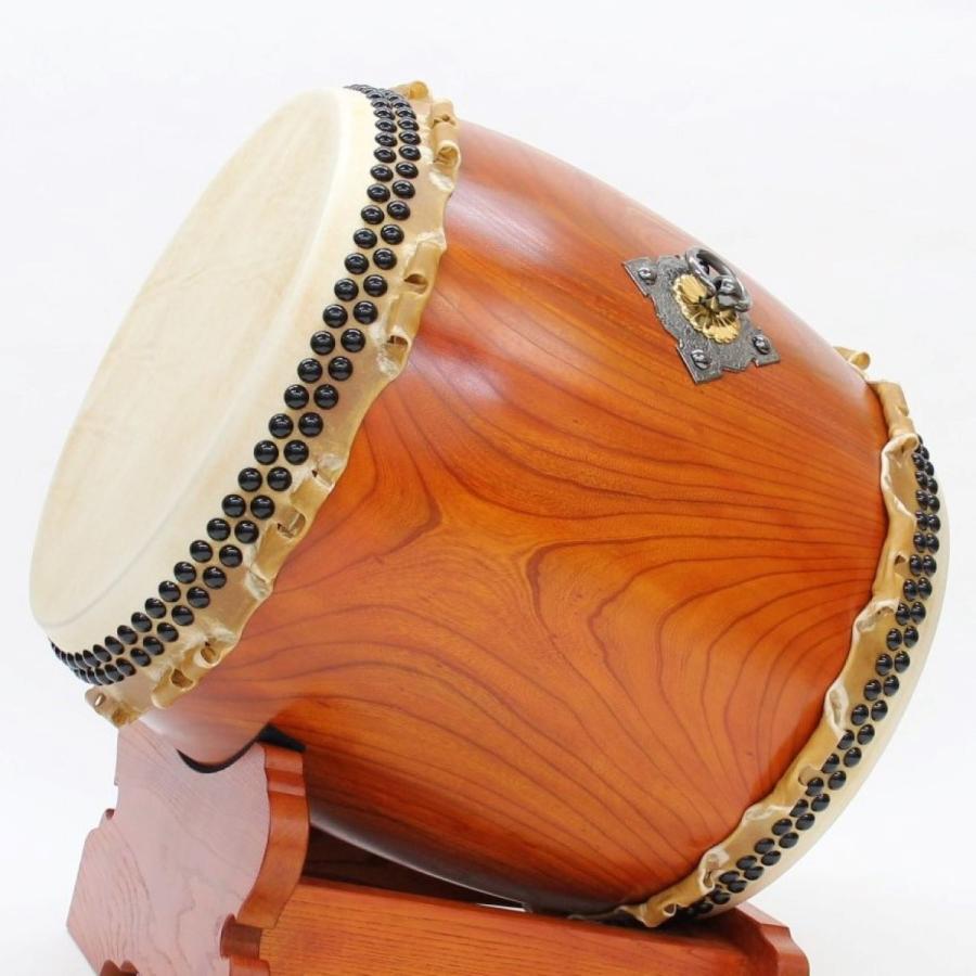 長胴太鼓1尺8寸 欅胴特級品 革面直径54cm・欅製・牛革・特注カン付 